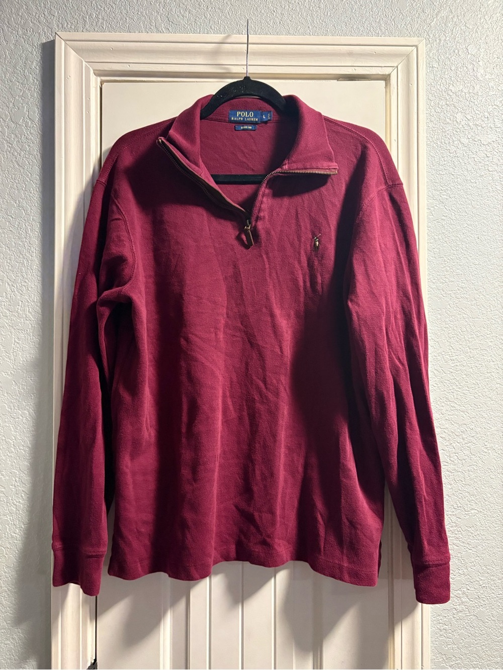 Polo by Ralph Lauren Burgundy Half-Zip Pullover